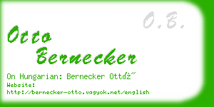 otto bernecker business card